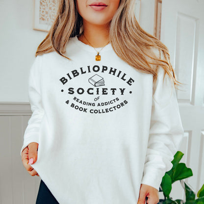 Bibliophile Society Book Lover Sweatshirt