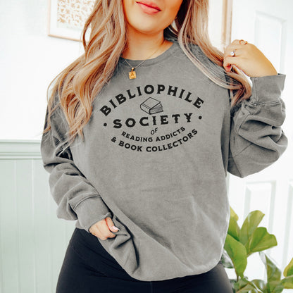 Bibliophile Society Book Lover Sweatshirt