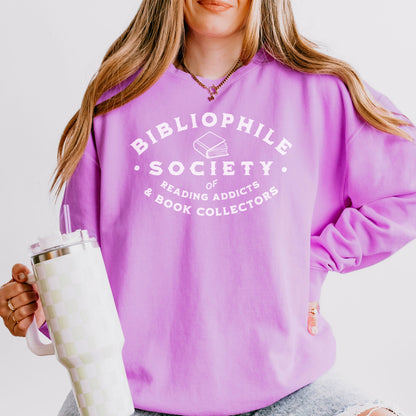 Bibliophile Society Book Lover Sweatshirt