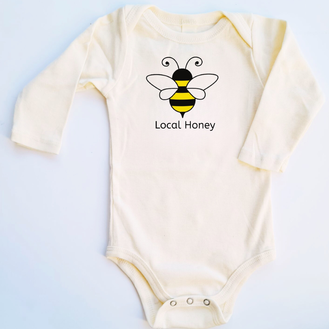 Local Honey Bumble Bee Long-Sleeve Romper