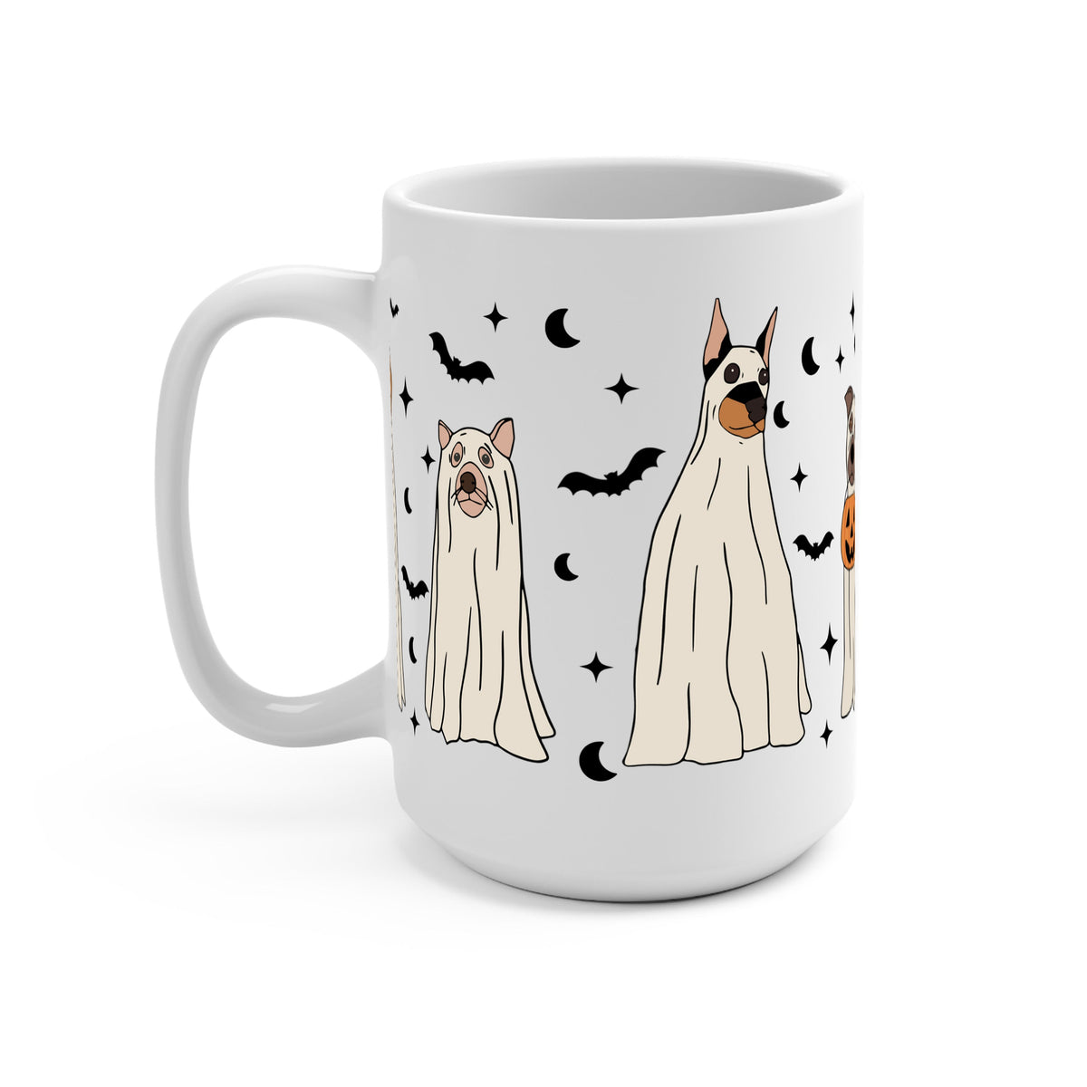 Ghost Dogs Halloween Glass Cups, product image 8