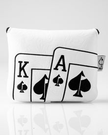 White Out Ace of Spades - Center Shaft Mallet Putter Cover, product image 2