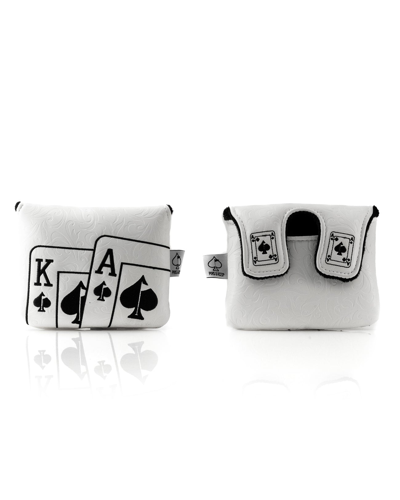 White Out Ace of Spades - Center Shaft Mallet Putter Cover, product image 1