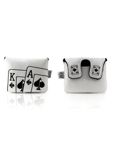 White Out Ace of Spades - Center Shaft Mallet Putter Cover, product image 1