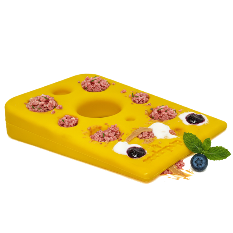 Swiss Cheese Wedge Nylon Dog Chew Toy for Aggressive Chewers | SodaPup