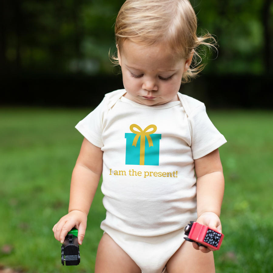 I Am the Present Short-Sleeve Romper
