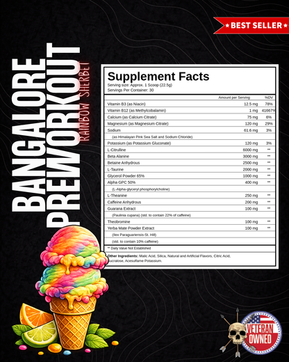 BANGALORE | PRE WORKOUT