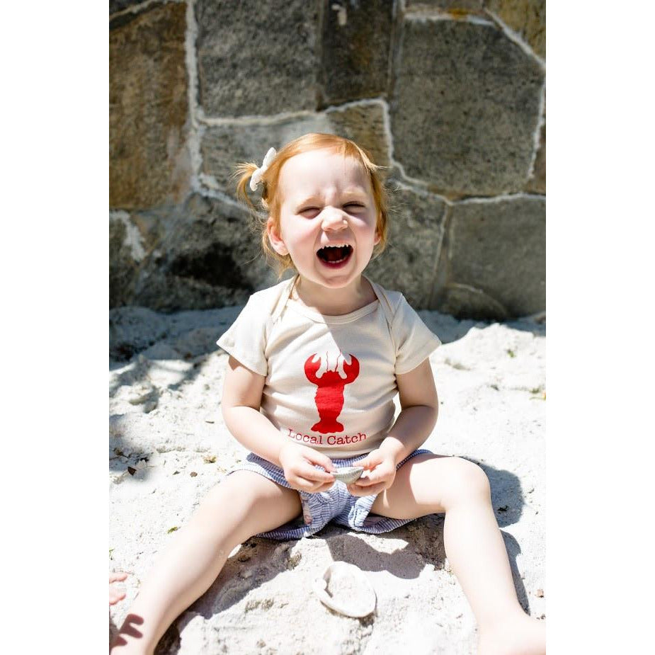 Lobster Local Catch Lobster Short-Sleeve Romper