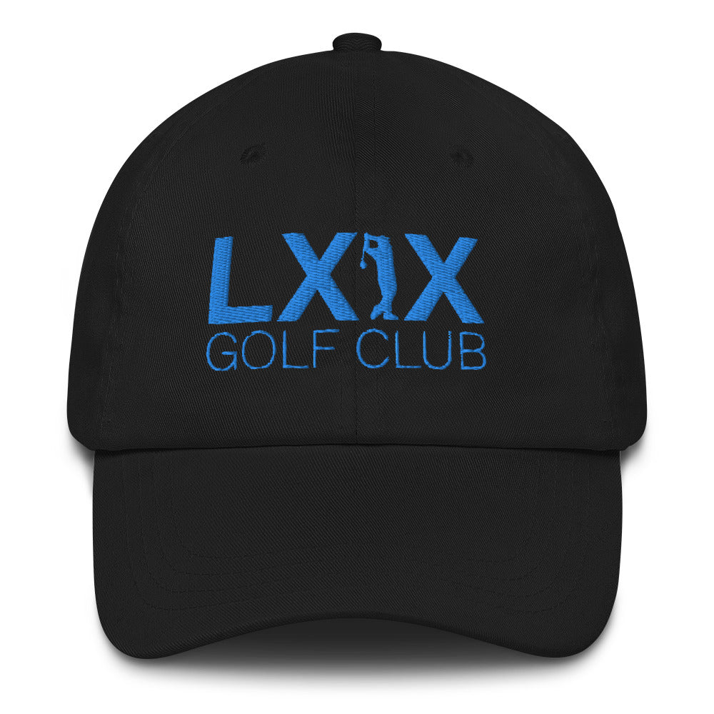 Swinger Logo Dad Hat - Aqua Logo by LXIX GOLF CLUB