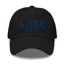 Curve Logo Dad Hat - Blue Logo by LXIX GOLF CLUB — view 2