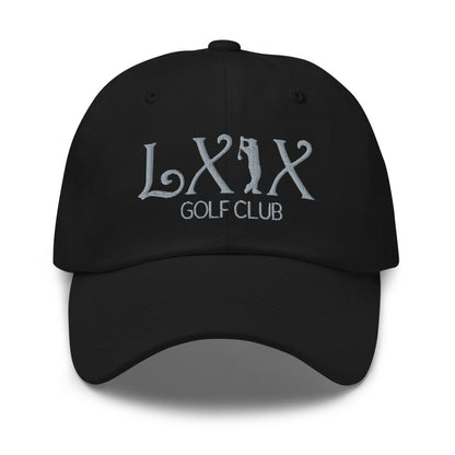 Curve Logo Dad Hat - Gray Logo by LXIX GOLF CLUB — view 2