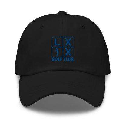 Four Box Logo Dad Hat - Blue Logo by LXIX GOLF CLUB — view 2