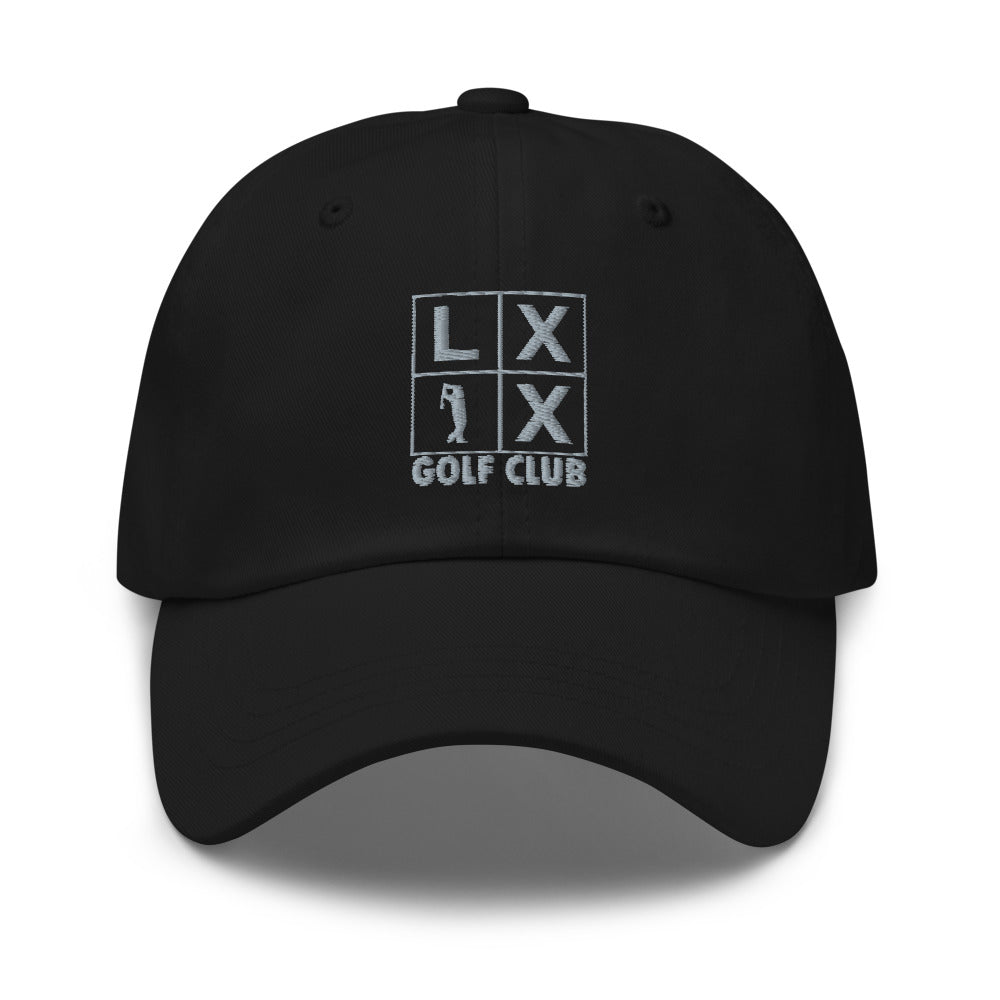 Four Box Logo Dad Hat - Gray Logo by LXIX GOLF CLUB