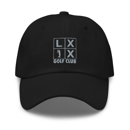 Four Box Logo Dad Hat - Gray Logo by LXIX GOLF CLUB