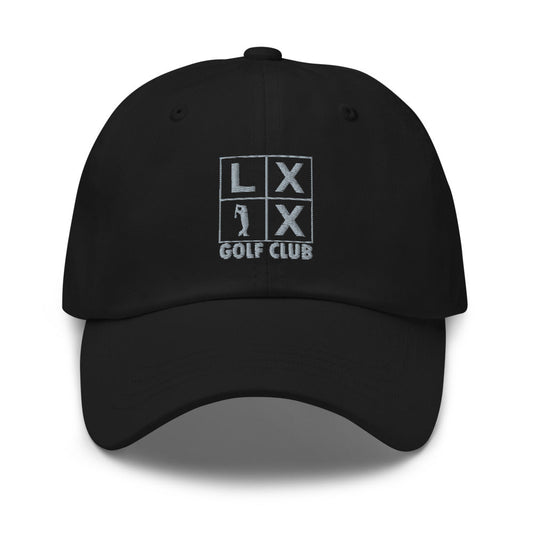 Four Box Logo Dad Hat - Gray Logo by LXIX GOLF CLUB