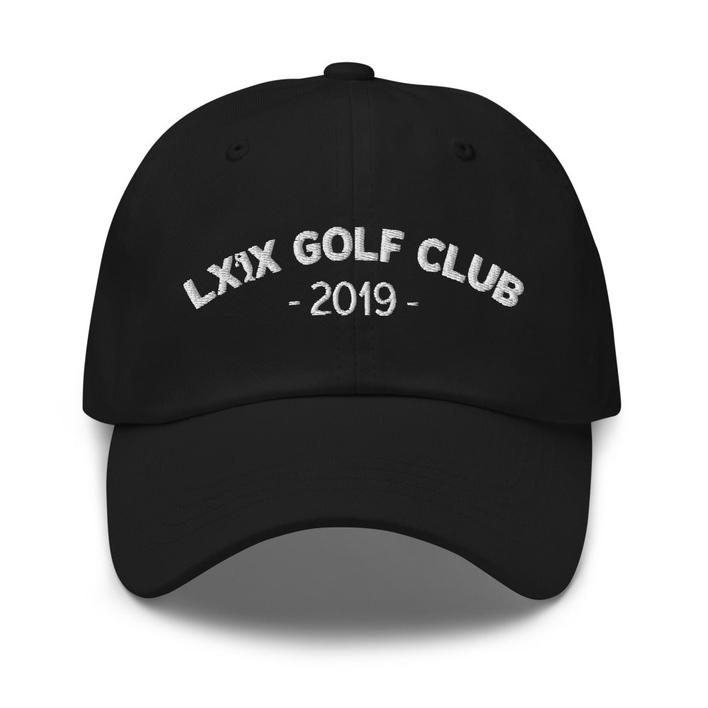 Arch Logo Dad Hat - White Logo by LXIX GOLF CLUB