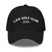 Arch Logo Dad Hat - White Logo by LXIX GOLF CLUB