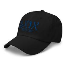 Curve Logo Dad Hat - Blue Logo by LXIX GOLF CLUB — view 4