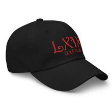 Curve Logo Dad Hat - Red Logo by LXIX GOLF CLUB — view 2