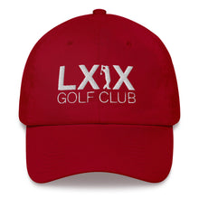 Swinger Logo Dad Hat - White Logo by LXIX GOLF CLUB — view 2