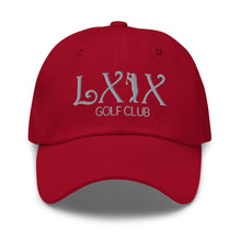 Curve Logo Dad Hat - Gray Logo by LXIX GOLF CLUB — view 7