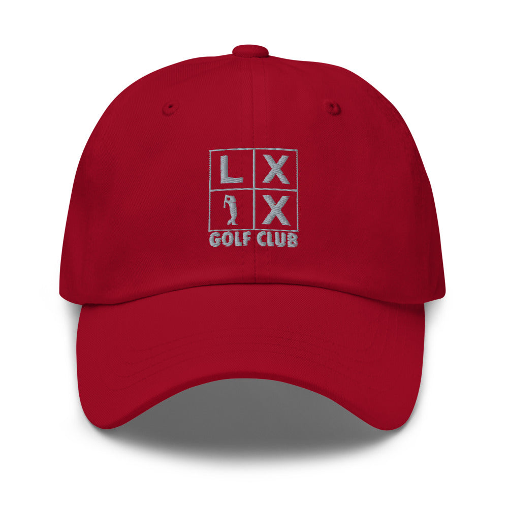 Four Box Logo Dad Hat - Gray Logo by LXIX GOLF CLUB — view 7