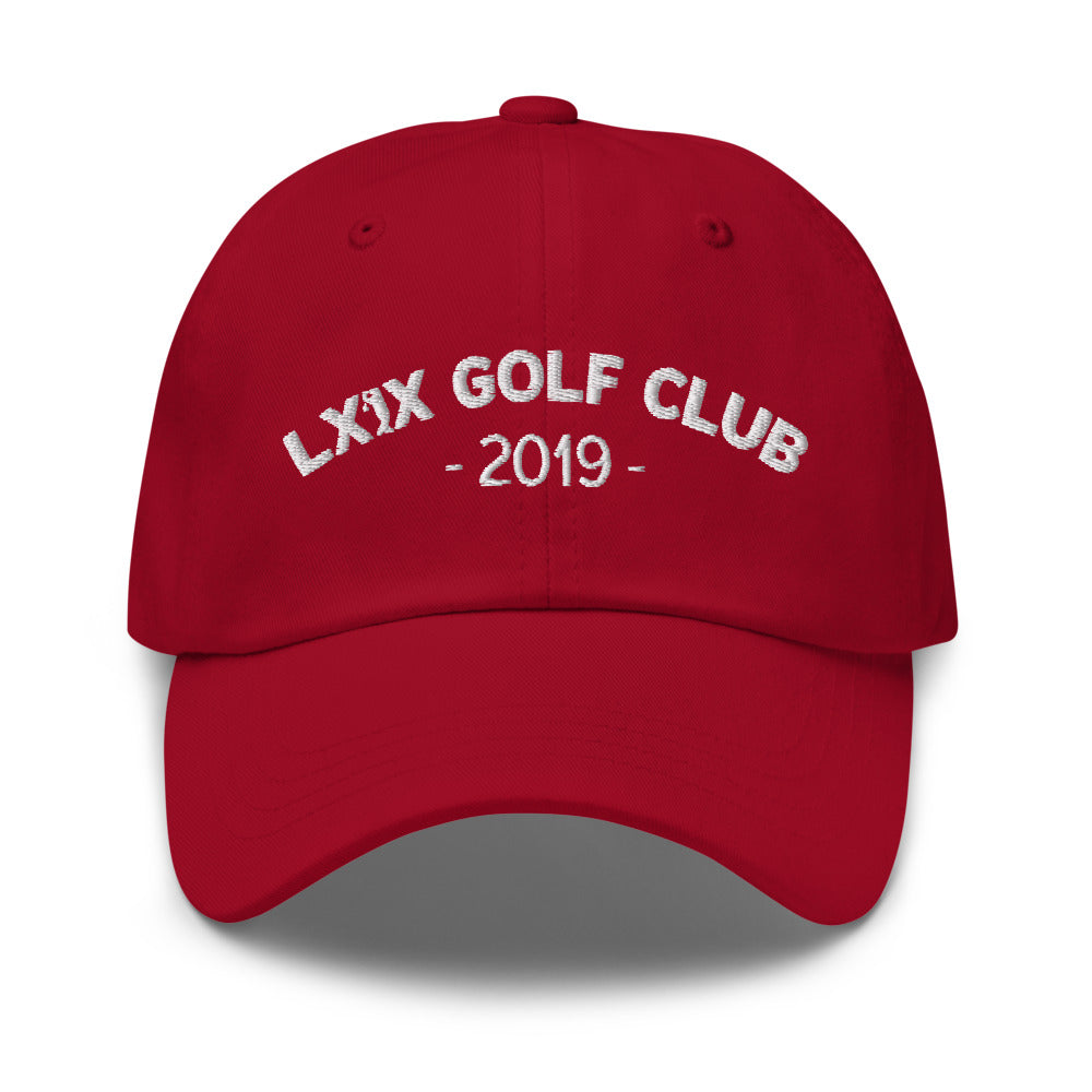 Arch Logo Dad Hat - White Logo by LXIX GOLF CLUB — view 4
