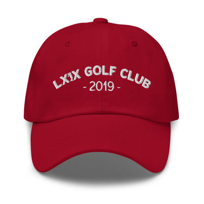 Arch Logo Dad Hat - White Logo by LXIX GOLF CLUB — view 4