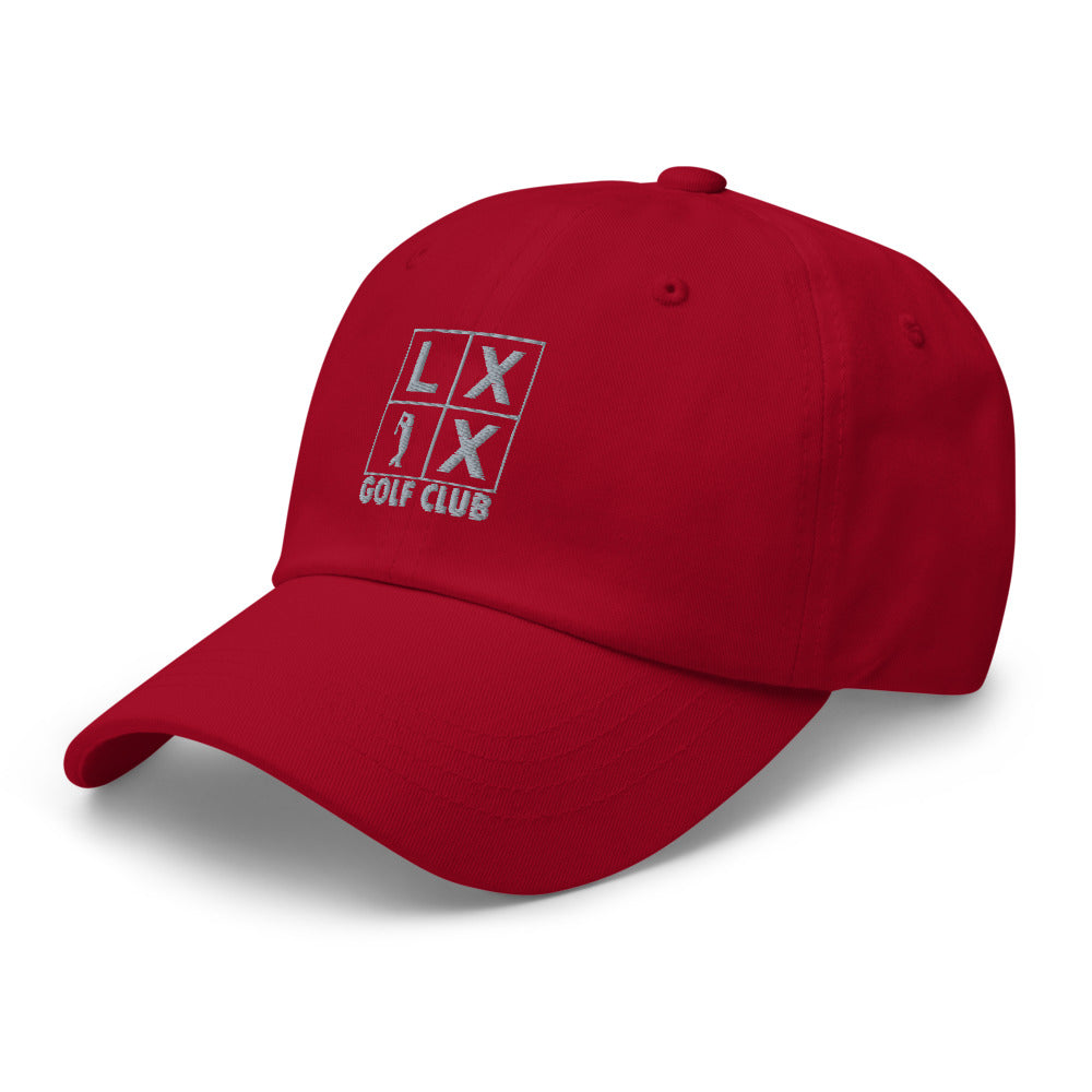 Four Box Logo Dad Hat - Gray Logo by LXIX GOLF CLUB — view 9