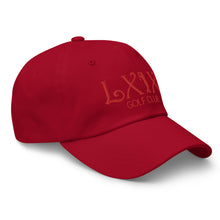 Curve Logo Dad Hat - Red Logo by LXIX GOLF CLUB — view 8