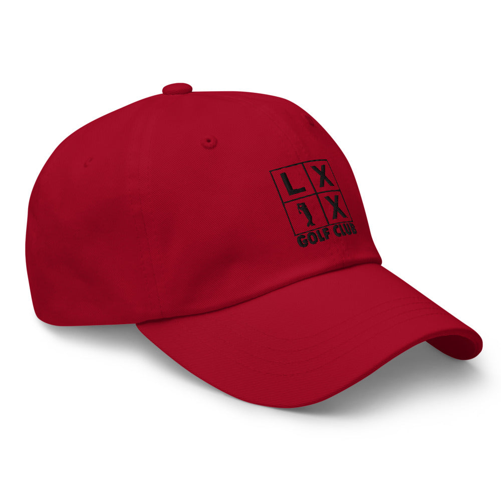 Four Box Logo Dad Hat - Black Logo by LXIX GOLF CLUB — view 8