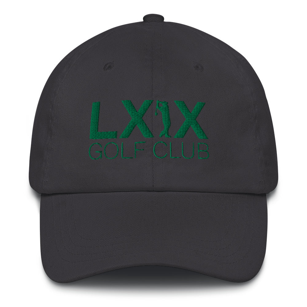 Swinger Logo Dad Hat - Kelly Green Logo by LXIX GOLF CLUB — view 3