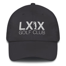 Swinger Logo Dad Hat - White Logo by LXIX GOLF CLUB — view 4