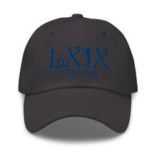 Curve Logo Dad Hat - Blue Logo by LXIX GOLF CLUB — view 14