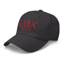 Curve Logo Dad Hat - Red Logo by LXIX GOLF CLUB — view 15
