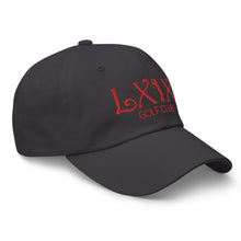 Curve Logo Dad Hat - Red Logo by LXIX GOLF CLUB — view 14