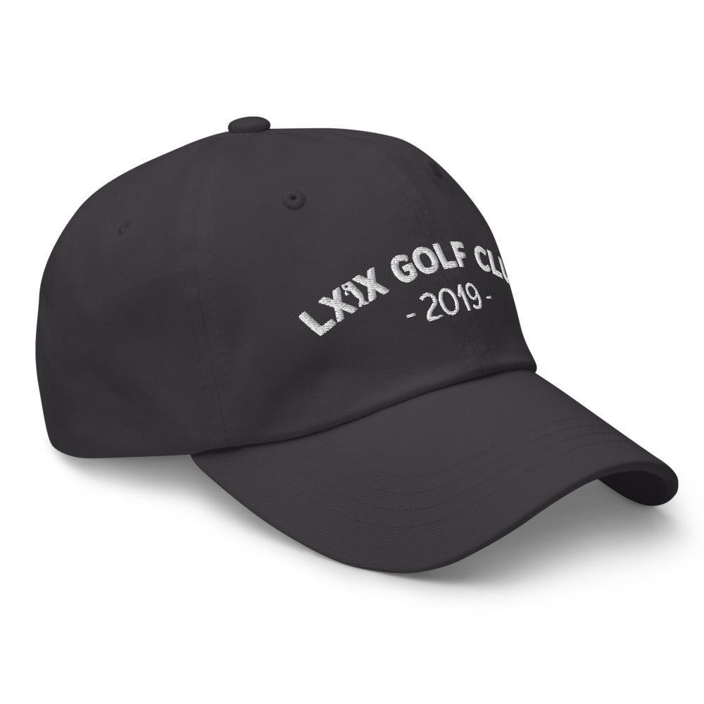 Arch Logo Dad Hat - White Logo by LXIX GOLF CLUB — view 11