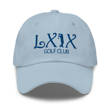 Curve Logo Dad Hat - Blue Logo by LXIX GOLF CLUB