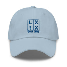 Four Box Logo Dad Hat - Blue Logo by LXIX GOLF CLUB — view 20