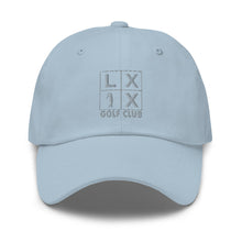 Four Box Logo Dad Hat - Gray Logo by LXIX GOLF CLUB — view 19