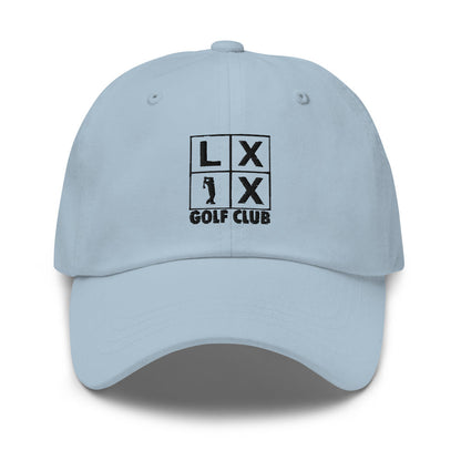 Four Box Logo Dad Hat - Black Logo by LXIX GOLF CLUB — view 19