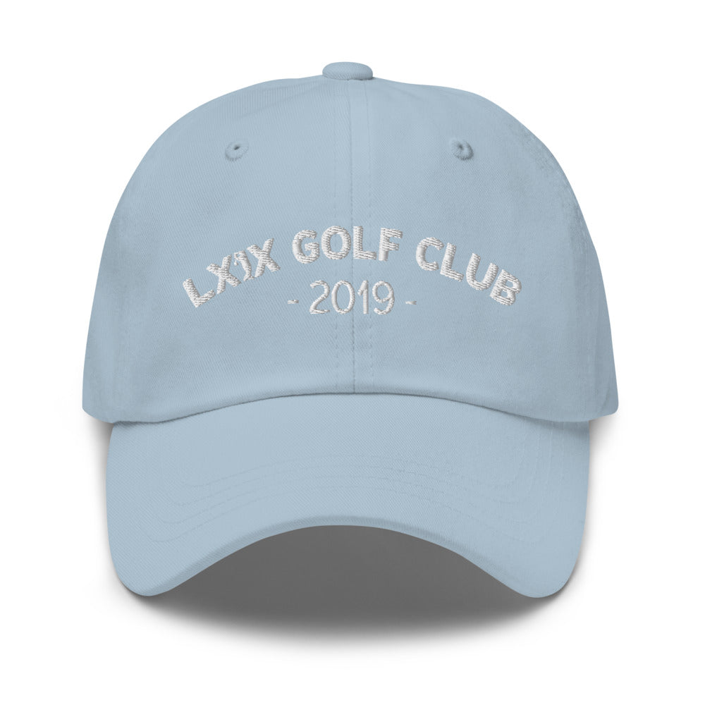 Arch Logo Dad Hat - White Logo by LXIX GOLF CLUB — view 16