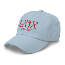 Curve Logo Dad Hat - Red Logo by LXIX GOLF CLUB — view 21