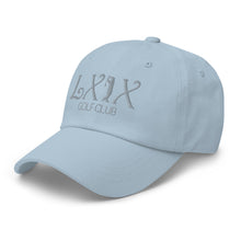 Curve Logo Dad Hat - Gray Logo by LXIX GOLF CLUB — view 21