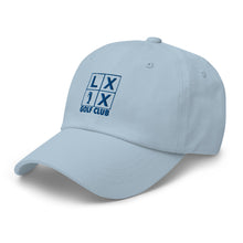 Four Box Logo Dad Hat - Blue Logo by LXIX GOLF CLUB — view 22