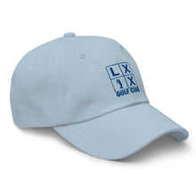 Four Box Logo Dad Hat - Blue Logo by LXIX GOLF CLUB — view 21