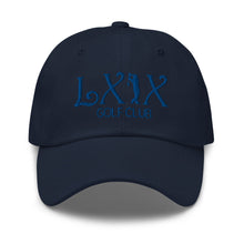 Curve Logo Dad Hat - Blue Logo by LXIX GOLF CLUB — view 5