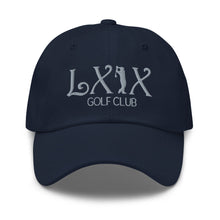 Curve Logo Dad Hat - Gray Logo by LXIX GOLF CLUB