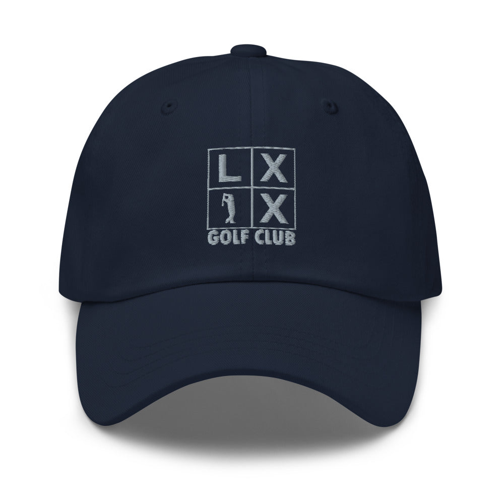 Four Box Logo Dad Hat - Gray Logo by LXIX GOLF CLUB — view 4