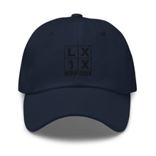 Four Box Logo Dad Hat - Black Logo by LXIX GOLF CLUB — view 4